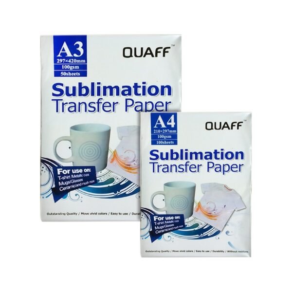 Papier de transfert sublimation A3 Quaf dos rose