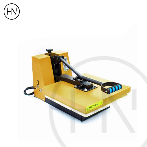 Presse à chaud textile couleur Jaune manuelle 40×40 cm médium