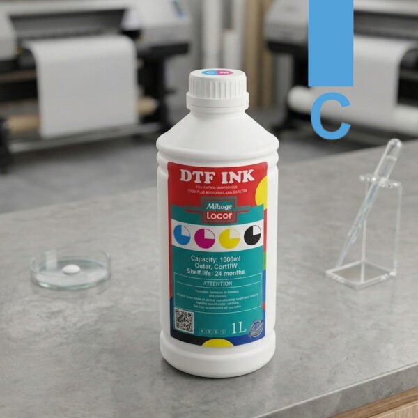Premium DTF Ink - Millage Locor - 1 Litre Bottle CEYAN