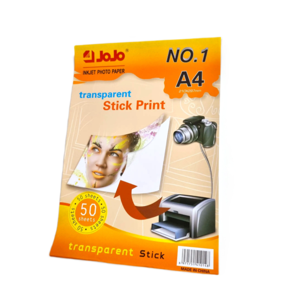 Papier transparent autocollant JoJo A4 – 50 feuilles