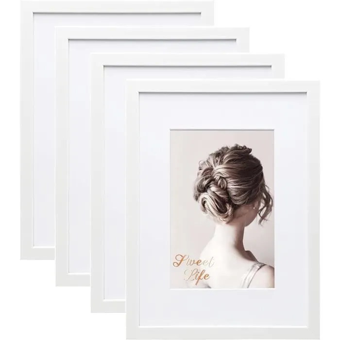 Cadre photo A4 blanc